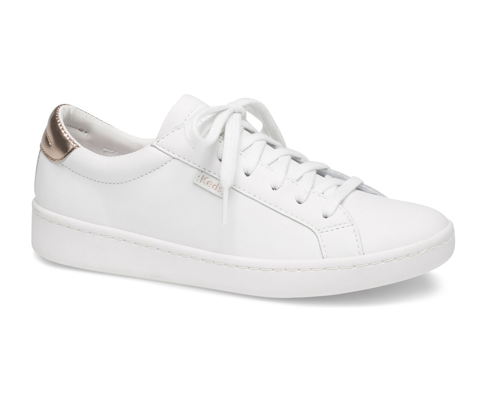 Zapatillas cuero best sale blanco mujer